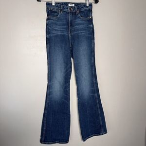 Wrangler Womens Westward High Rise Bootcut Jeans Size 25 x 30 Dark Wash 626